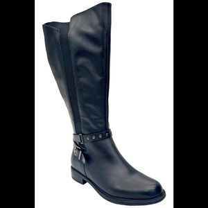 David Tate Women's 18" Extra Wide Calf Boot Black - Wide